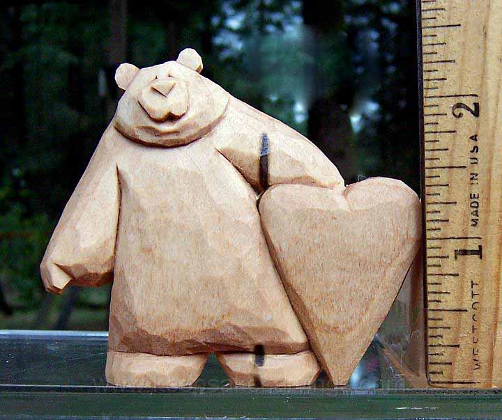 character bear carvings